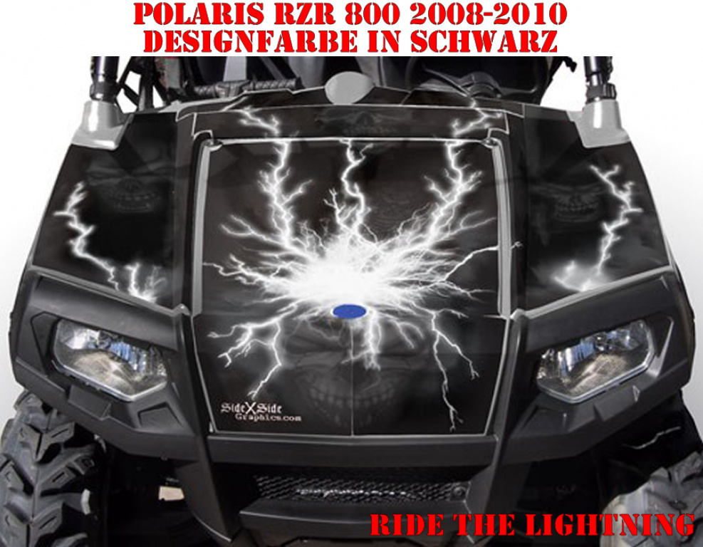 Ride the Lightning Schwarz für Polaris RZR 800/800 S - 2006-2010